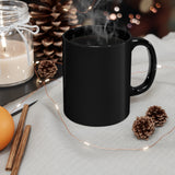 Black american flag mug 11oz