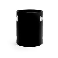 black ceramic coffee mug with inspirational quotes 11oz
