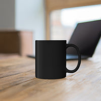 Black american flag mug 11oz